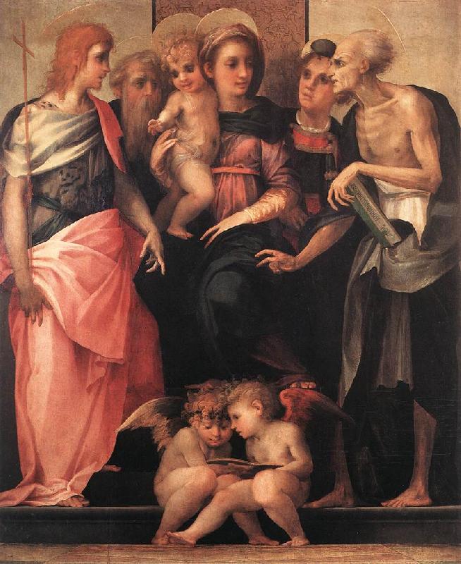 Rosso Fiorentino Madonna Enthroned with Four Saints oil painting picture